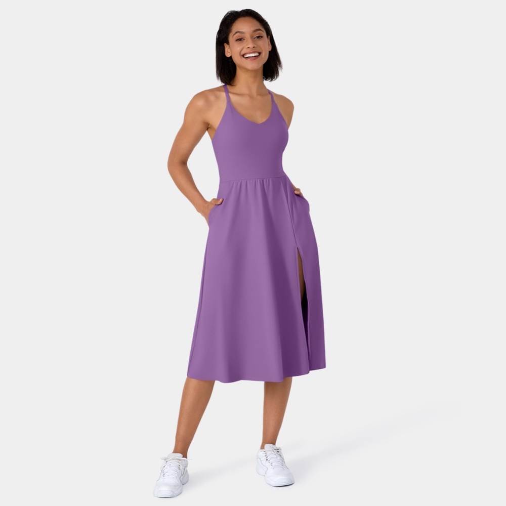 Everyday Midi Chill Dress-La Land Halara Size LargeNew With Tags
